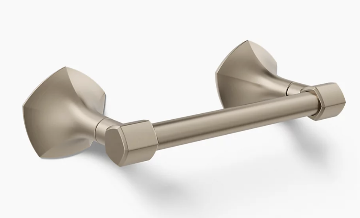 Kohler Occasion Pivoting Toilet Paper Holder in Vibrant Brushed Bronze (K-27065-BV)