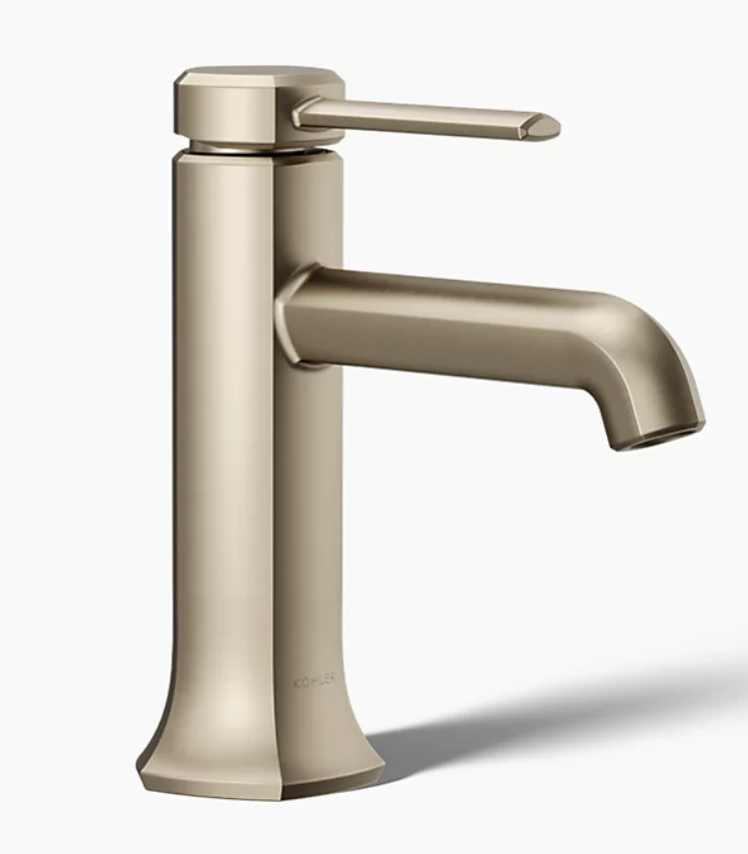 Kohler Occasion single-handle bathroom sink faucet, K-27000-4, Vibrant Brushed Bronze